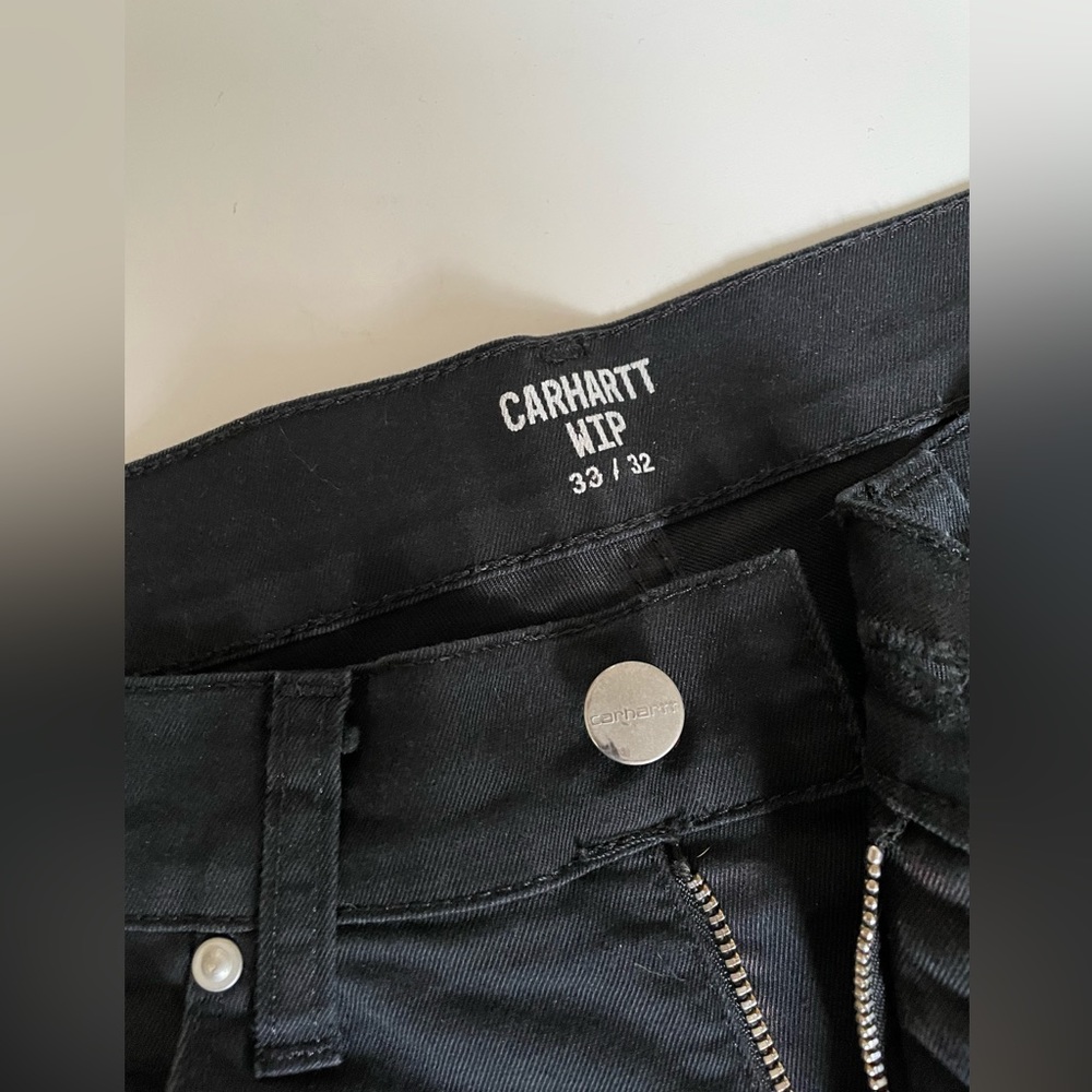 Carhartt Wip  33x32 slim black pants. They didn’t fit me right